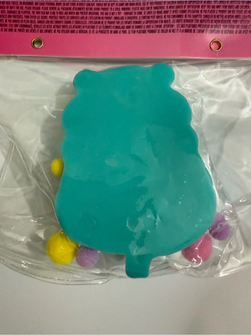 Taba-licious Teal & White Squishy Hamster Kids Learning Toy